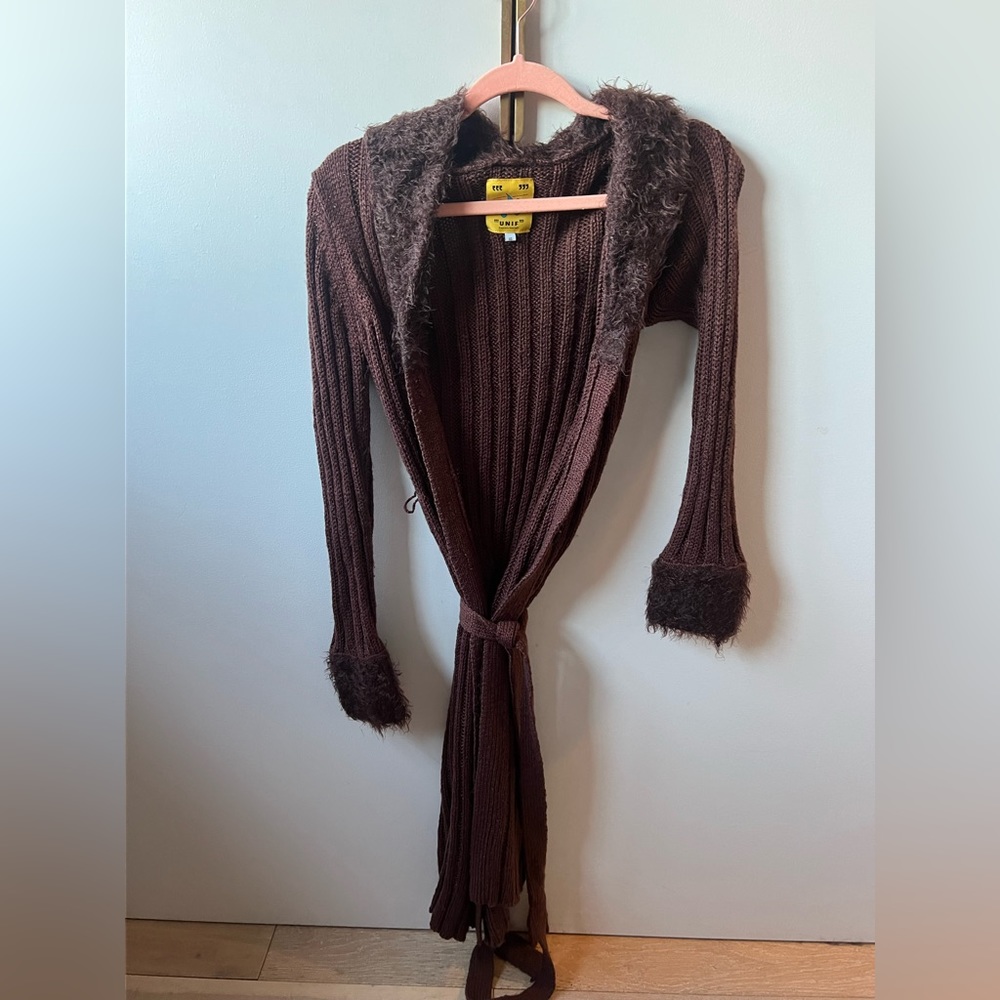 Brown UNIF Sweater Duster